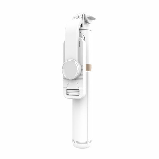 Q03 Retractable Aluminium Alloy Rod Stabilizer Tripod Bluetooth Selfie Stick - White