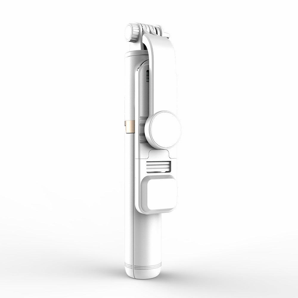 Q03s Aluminum Alloy Rod LED Beauty Fill Light Bluetooth Tripod Selfie Stick - White