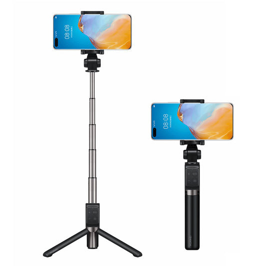 HUAWEI CF15 Pro Wireless Tripod Gimbal Stabilizer Portable Selfie Stick Bluetooth Retractable Phone Stand - Black