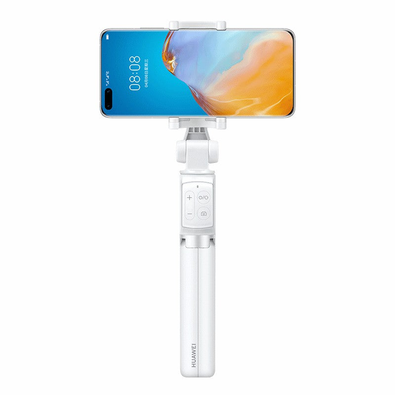 HUAWEI CF15 Pro Wireless Tripod Gimbal Stabilizer Portable Selfie Stick Bluetooth Retractable Phone Stand - White
