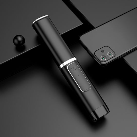 PHANTOM 999 Portable Bluetooth Selfie Stick with Hidden Tripod Expandable Remote Control Phone Selfie Stick for Android Apple - Black