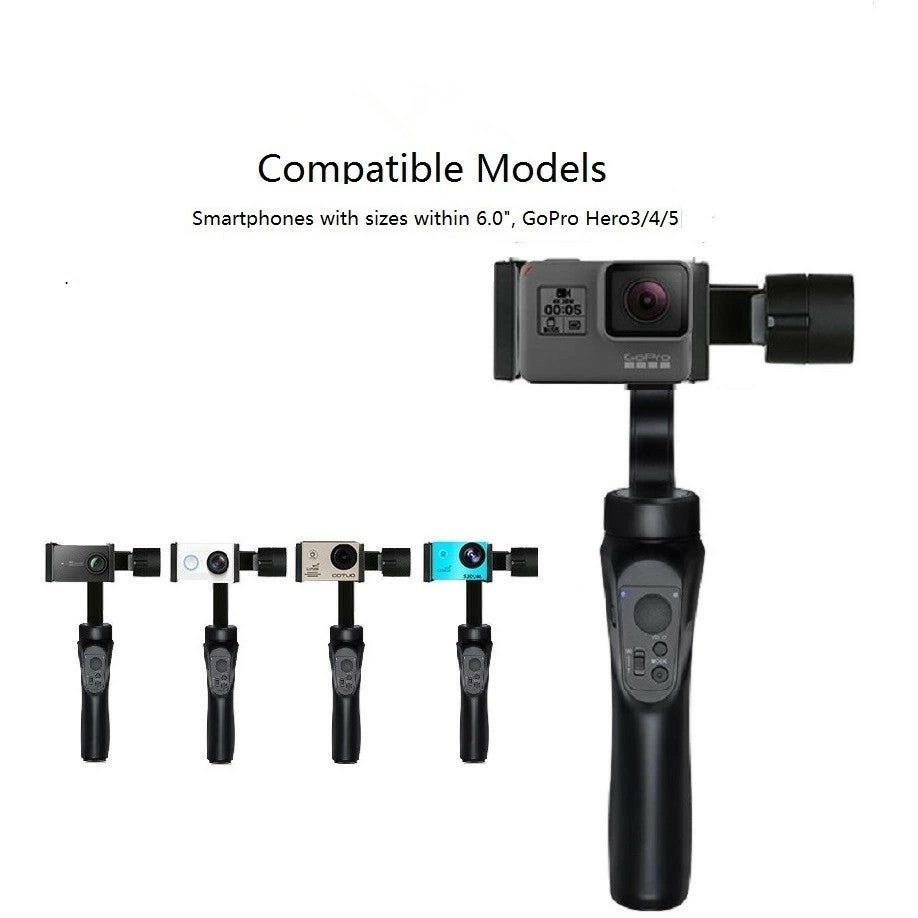 F6 3-Axis Handheld Gimbal Smartphone Gimbal Anti-shake Stabilizer for Smartphones within 6.0inch and GoPro Hero 3/4/5