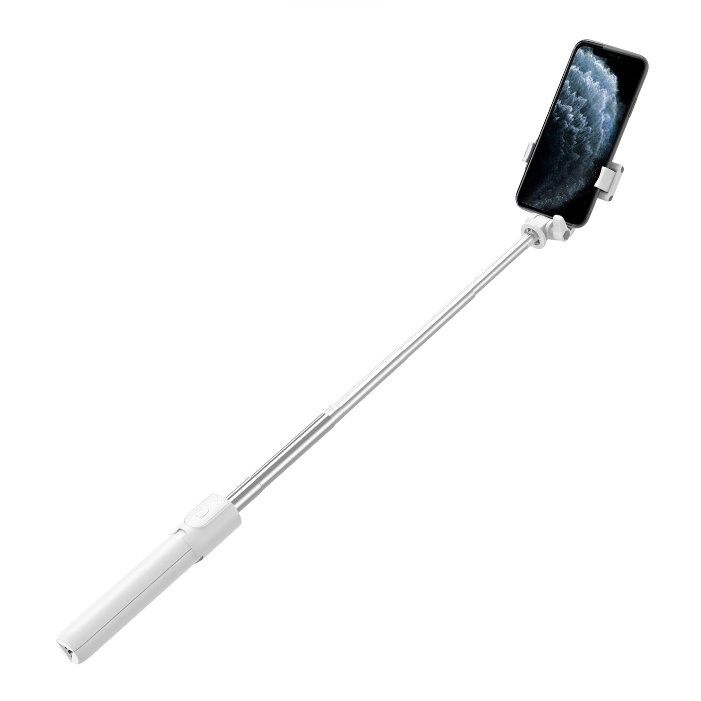 R1 Mobile Bluetooth Selfie Stick Tripod Remote Control Telescopic Rod Live Streaming Bracket - White