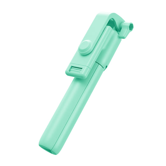 R1 Mobile Bluetooth Selfie Stick Tripod Remote Control Telescopic Rod Live Streaming Bracket - Light Green