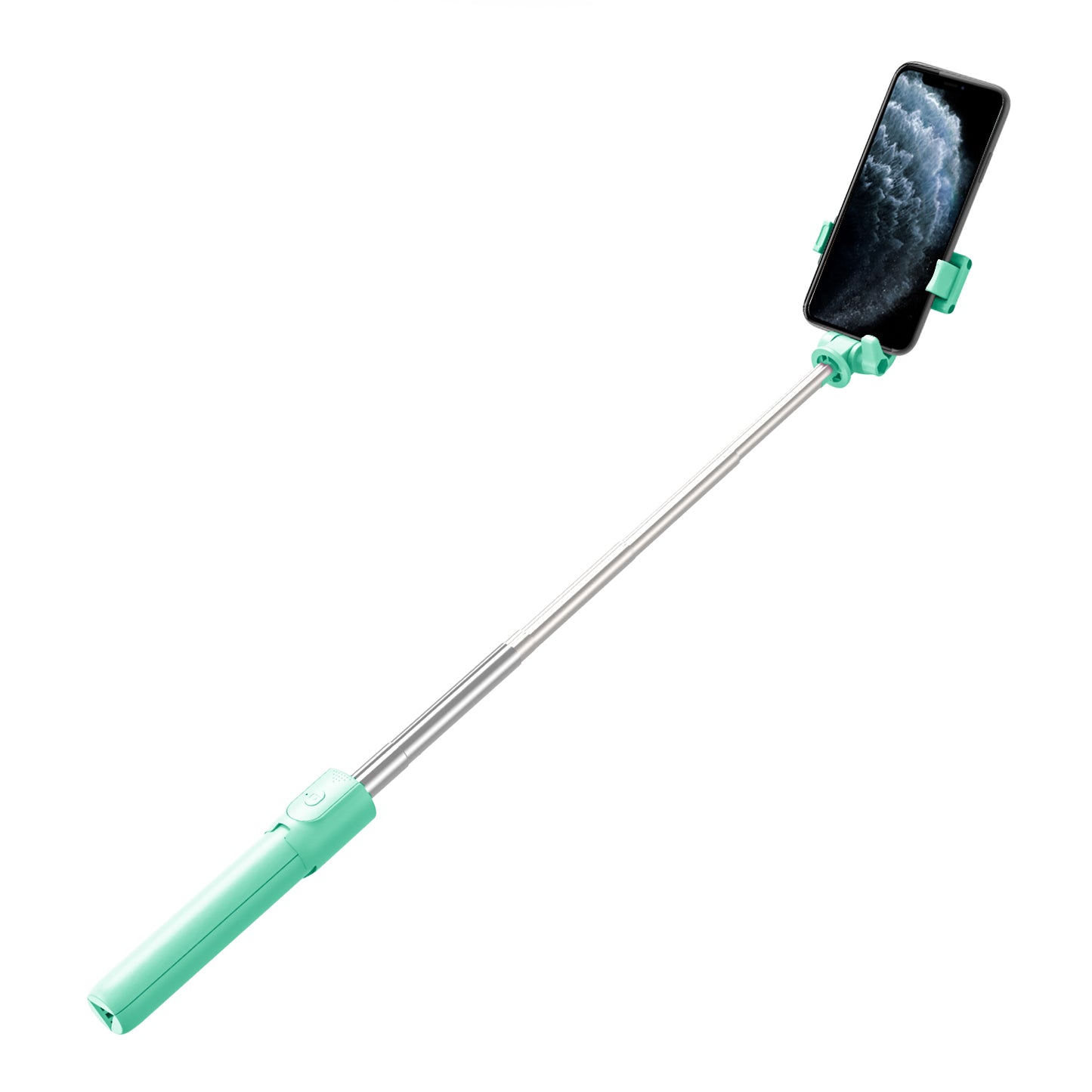 R1 Mobile Bluetooth Selfie Stick Tripod Remote Control Telescopic Rod Live Streaming Bracket - Light Green