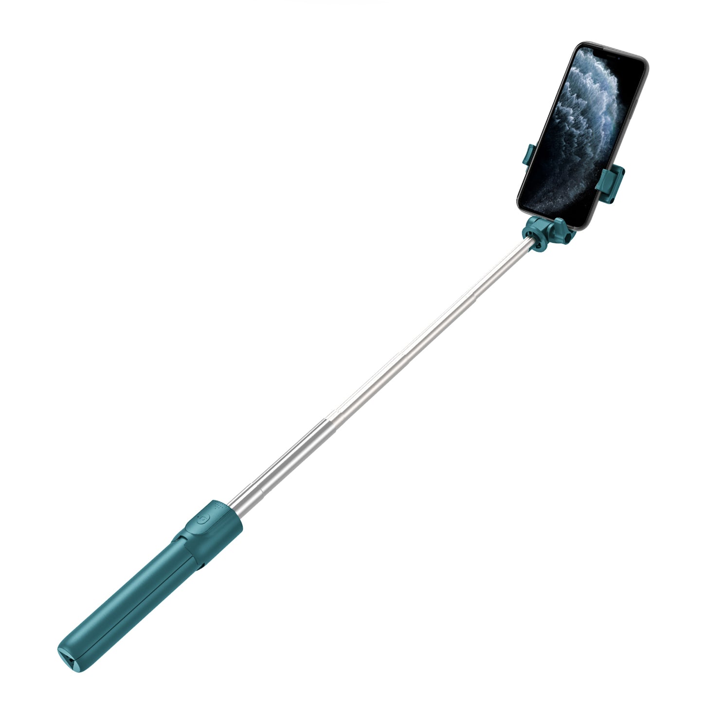 R1 Mobile Bluetooth Selfie Stick Tripod Remote Control Telescopic Rod Live Streaming Bracket - Dark Green