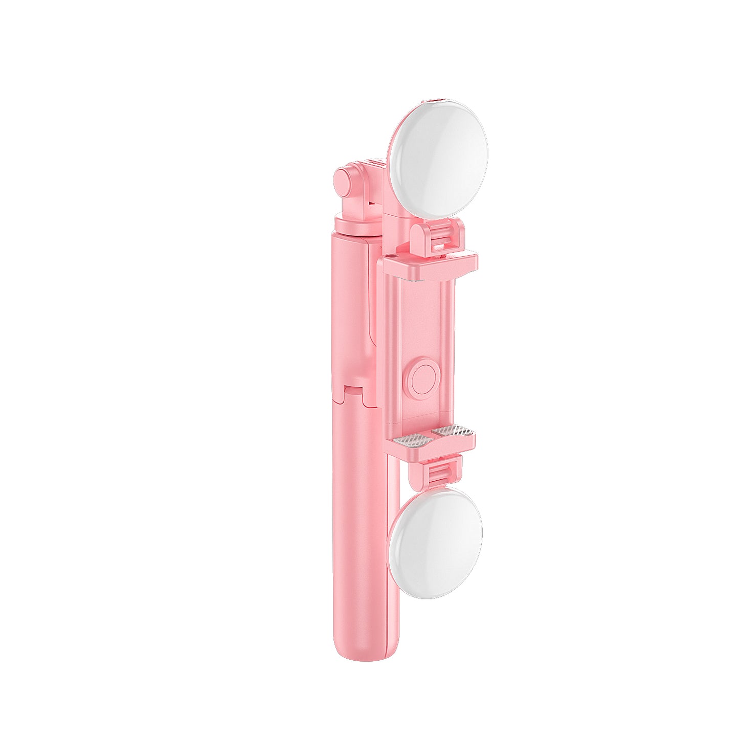 R8XPro Retractable Rod Dual--light Tripod Fill Light Selfie Stick with Bluetooth Remote Control[TikTok Version] - Pink