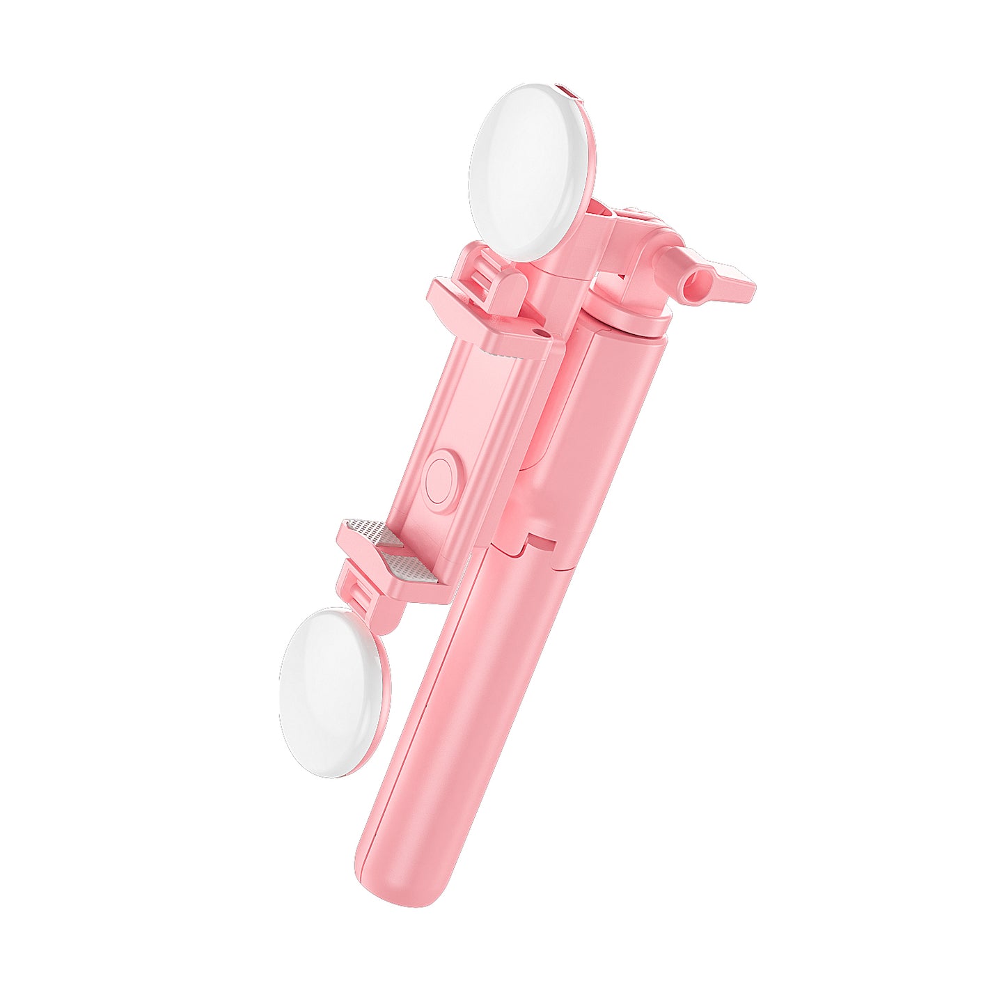 R8XPro Retractable Rod Dual--light Tripod Fill Light Selfie Stick with Bluetooth Remote Control[TikTok Version] - Pink