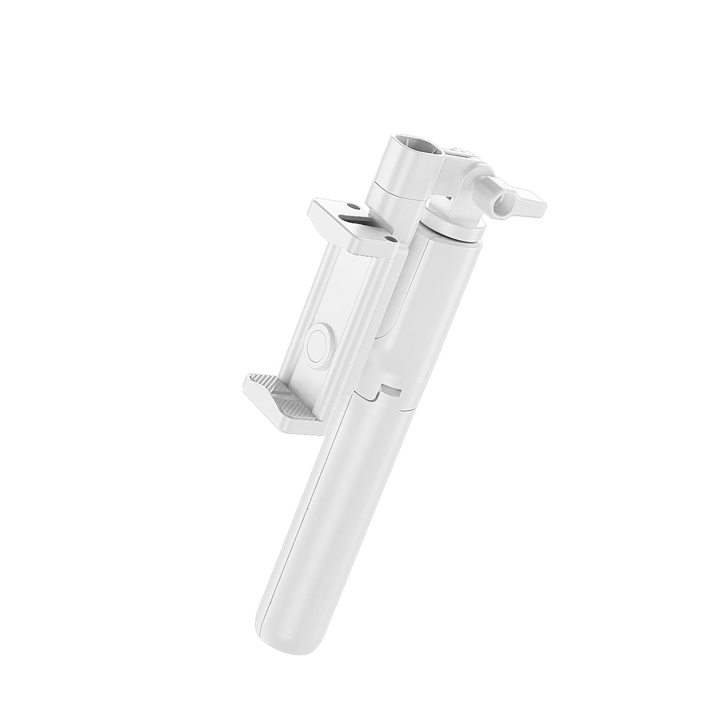 R8 Retractable Rod Bluetooth Remote Control Tripod Selfie Stick - White