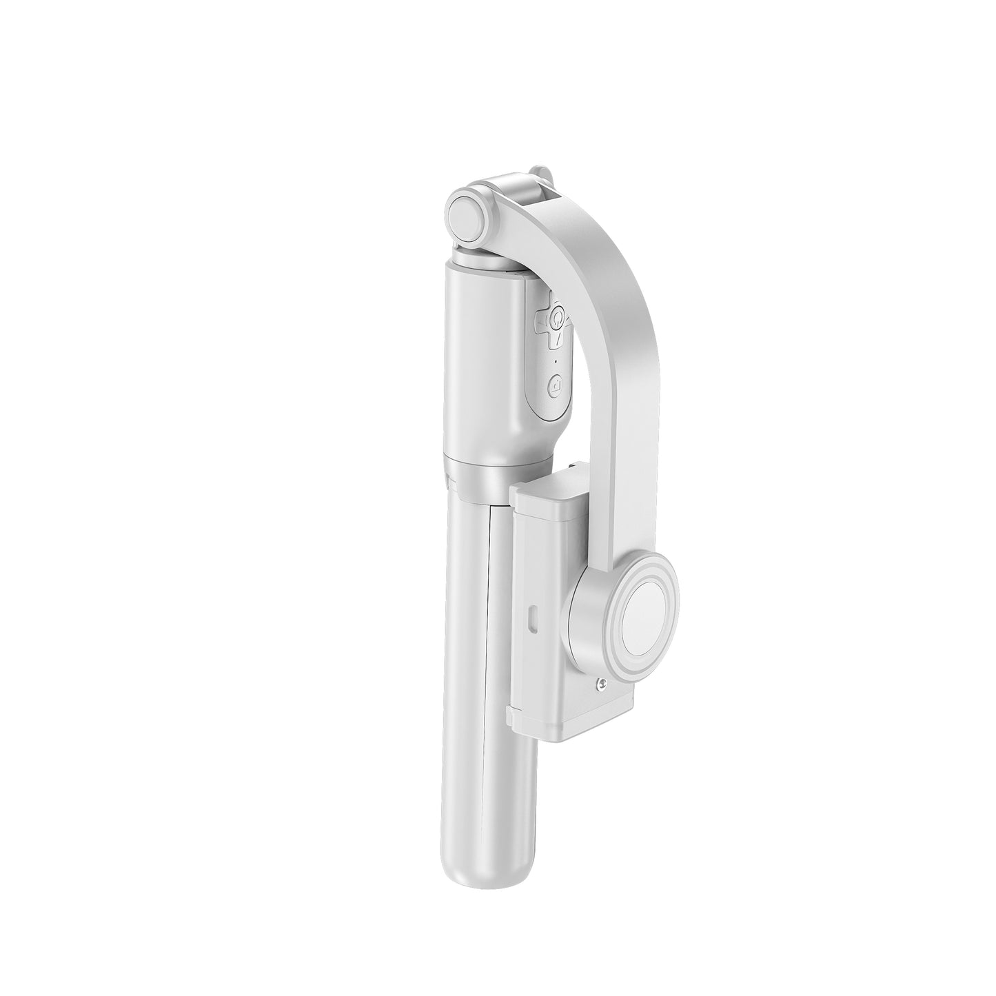 R15 PRO Telescopic Tripod Stand Folding Anti-shake Mobile Phone Selfie Stick Stabilizer for iOS Android - White
