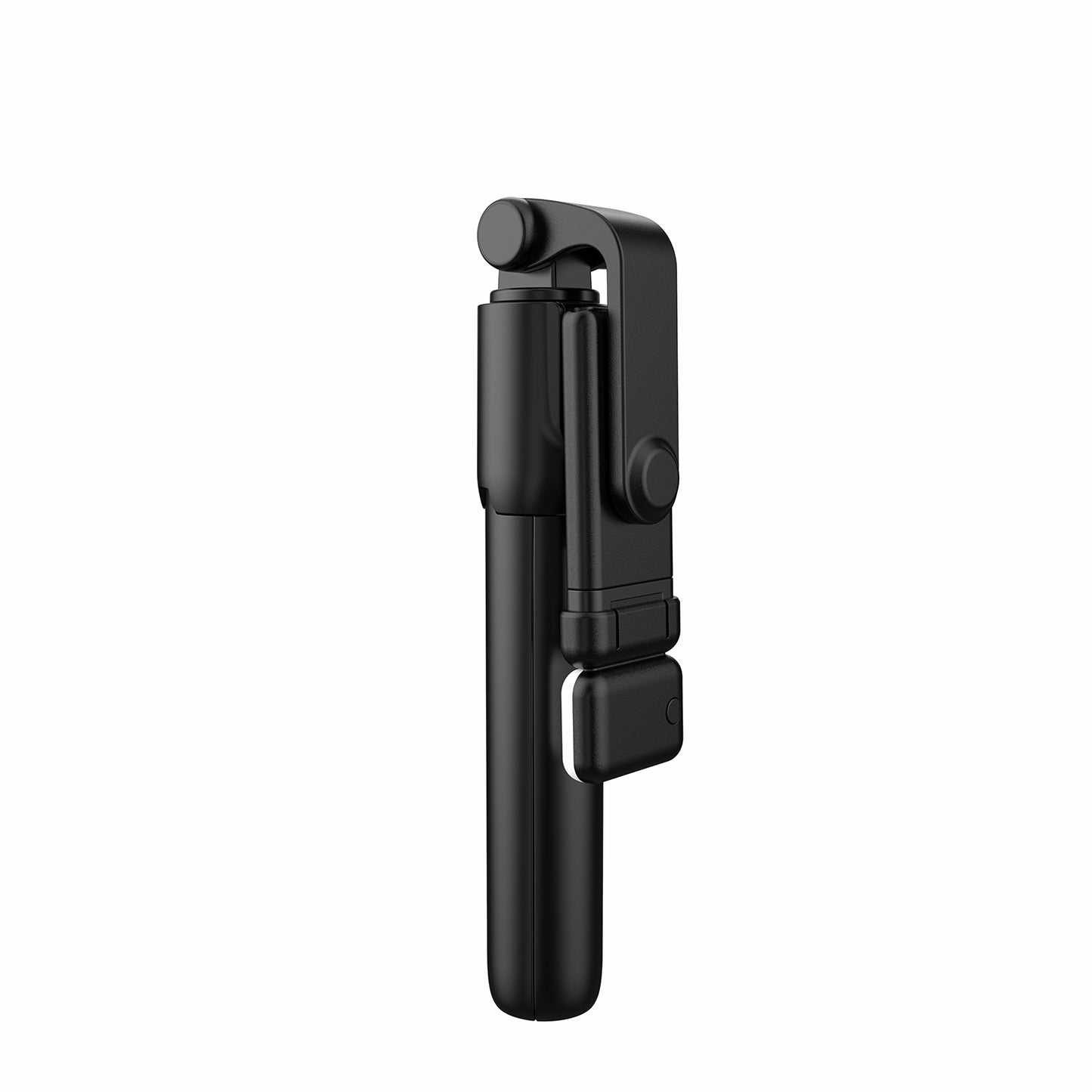 R1S Bluetooth Remote Control 360 Degree Rotation Folding Telescopic Selfie Stick Tripod with Fill Light - Black
