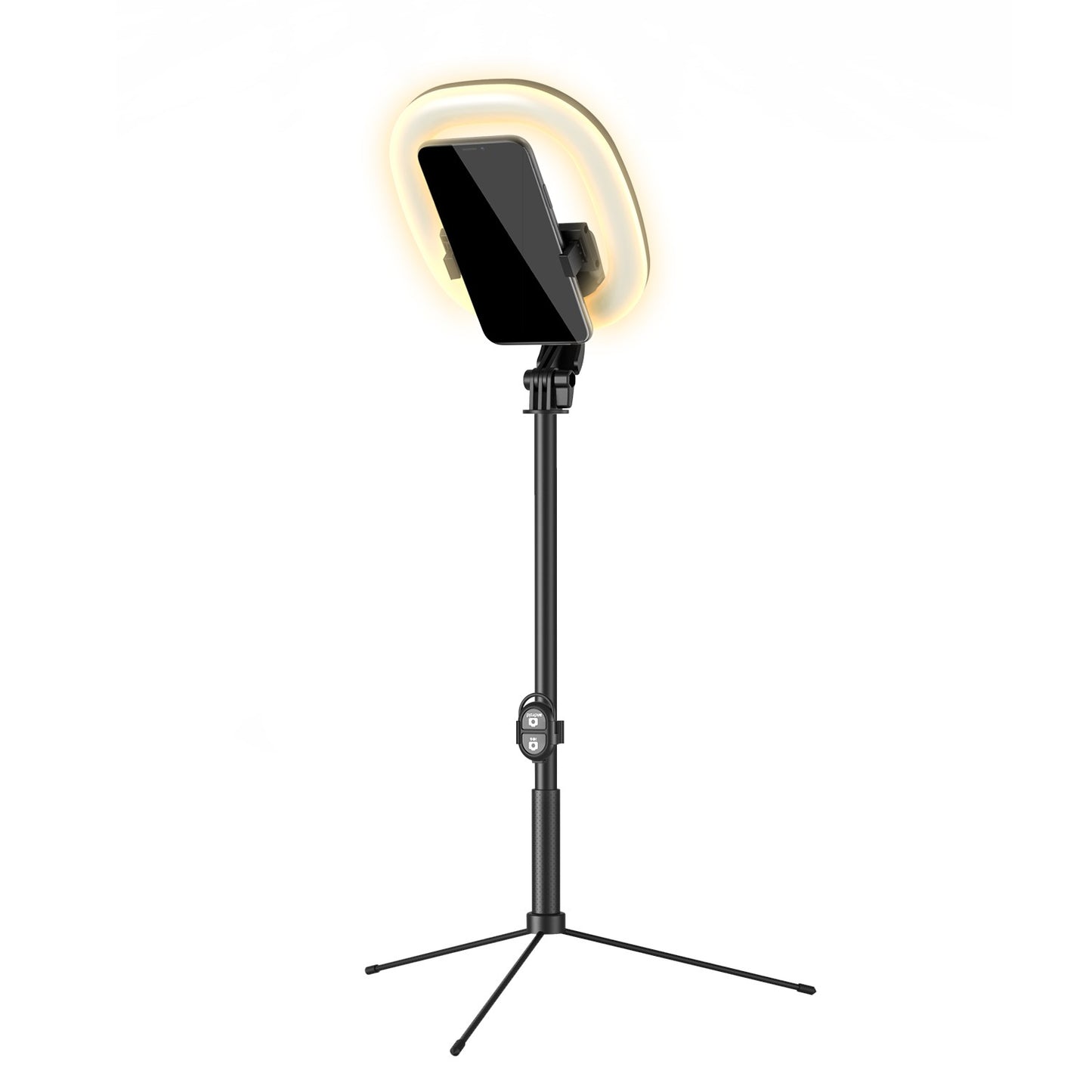 R11 1.8m Telescopic Bluetooth Selfie Stick Tripod Stand with 6inch LED Ring Light