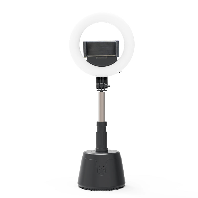 A180 Cordlesss Telescopic Folding Fill Light Dimmable Desktop LED Ring Light with Pan Tilt Phone Mount
