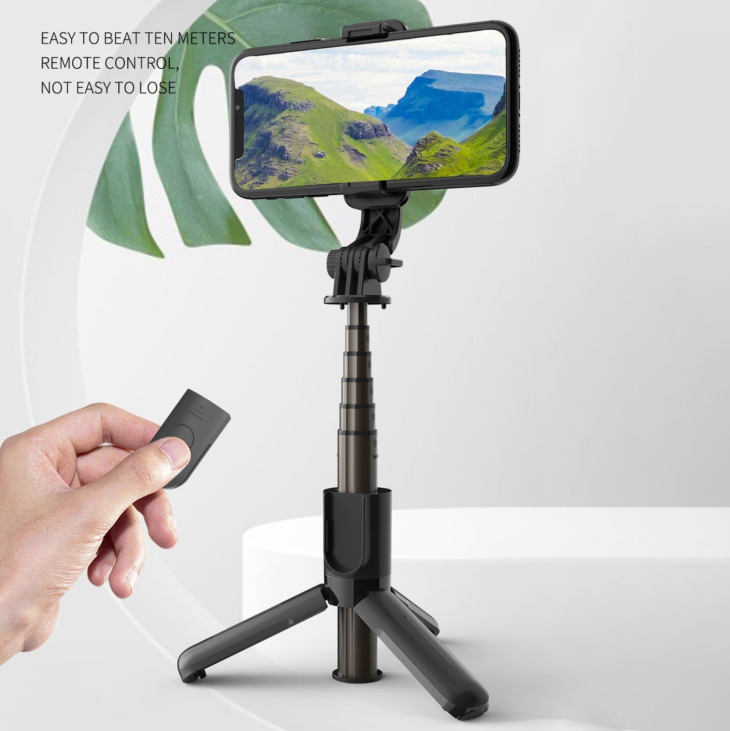 L10 Portable Bluetooth Selfie Stick Extendable Tripod Phone Stand with Remote