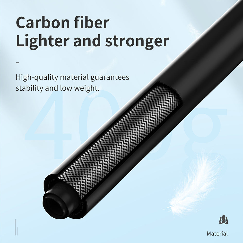 Uniqkart IS-MNP-300 3 Meter Carbon Fiber Selfie Stick Telescopic Extension Rod Monopod for Gopro