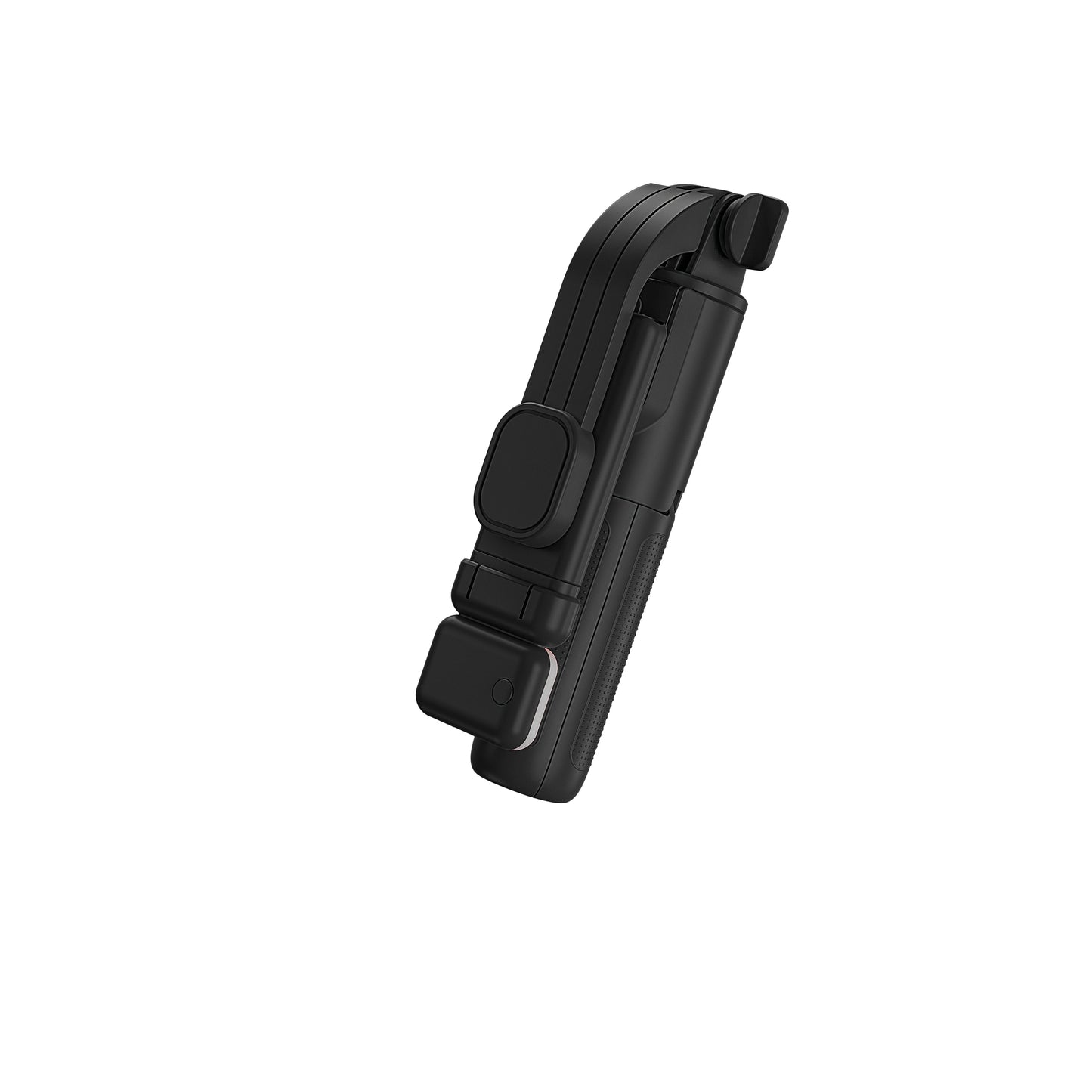 H8s Wireless Bluetooth Selfie Stick Foldable Mini Tripod Telescopic Monopod with Fill Light Remote Control for Smartphone - Black