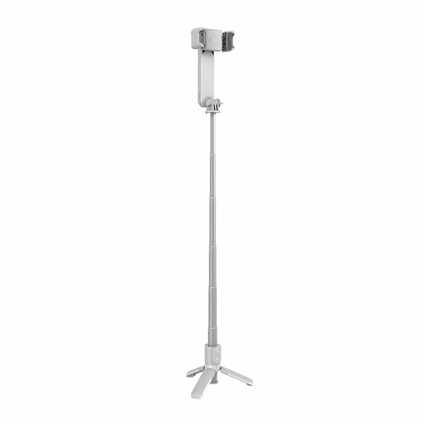 L09 Bluetooth Selfie Stick Tripod Gimbal Stabilizer with Dimmable Fill Light Extendable Remote Shutter Monopod - White