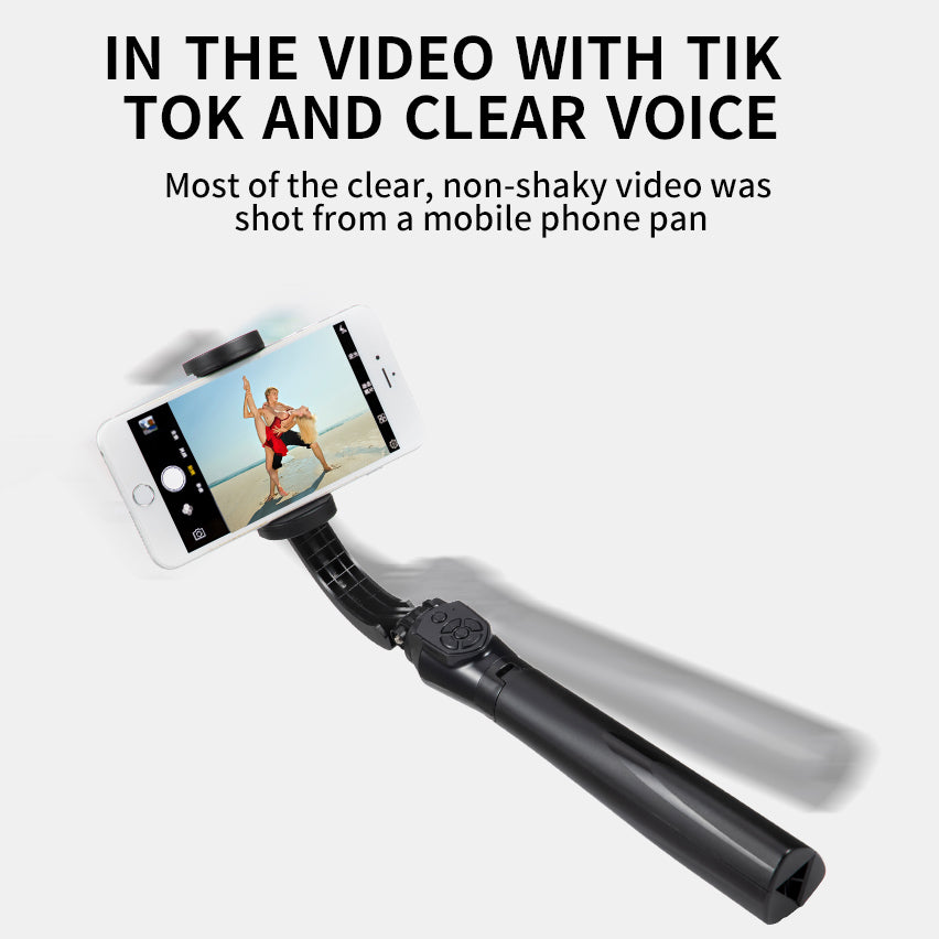 WH-11 Anti-shake Gimbal Stabilizer Handheld Selfie Stick Tripod for Smartphone Live Streaming/Video shooting