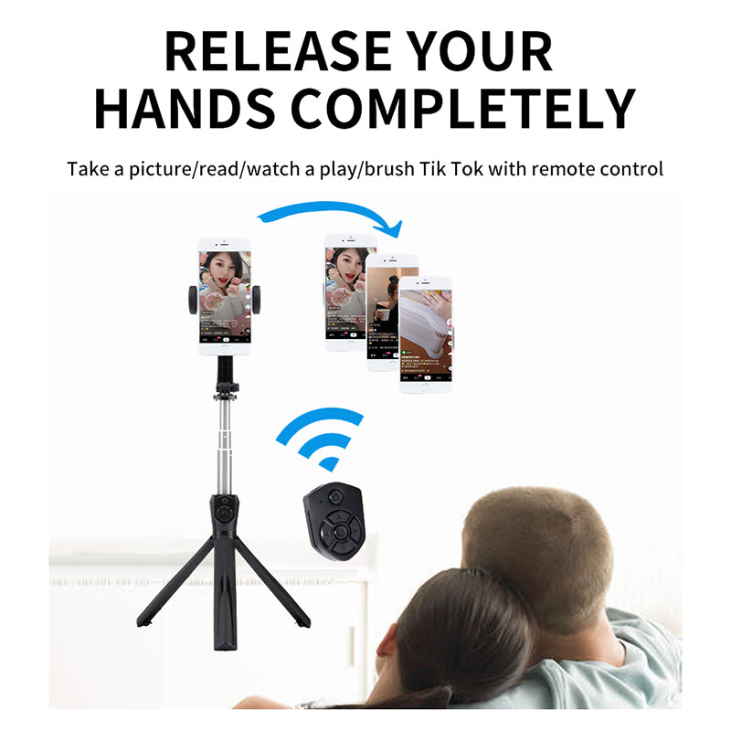 WH-11 Anti-shake Gimbal Stabilizer Handheld Selfie Stick Tripod for Smartphone Live Streaming/Video shooting
