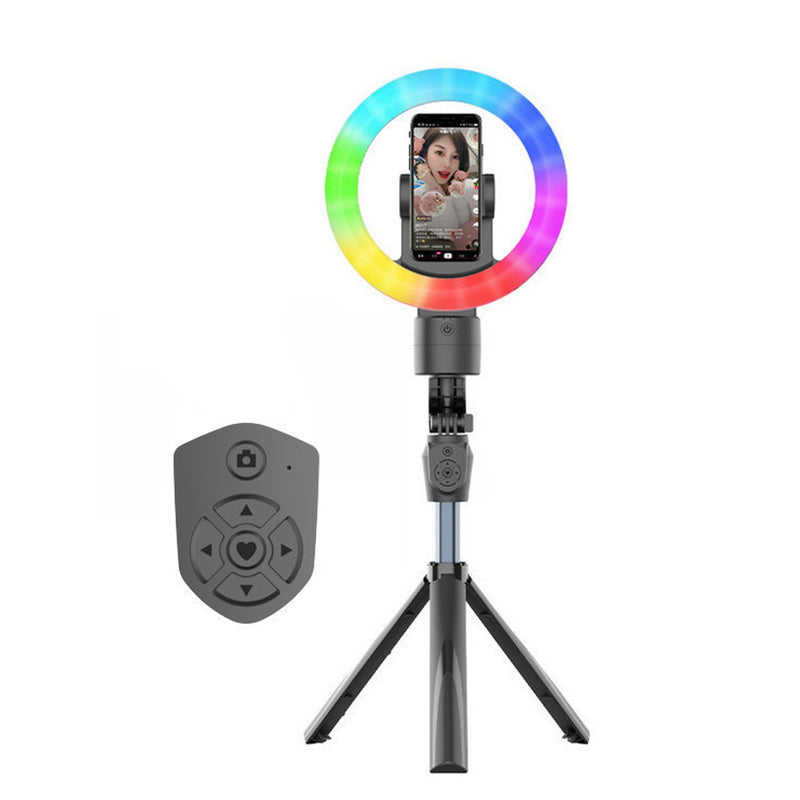 WH-12 Auto-Face 360&#176; Rotating Smart Tracking Selfies Stick with Ring Light