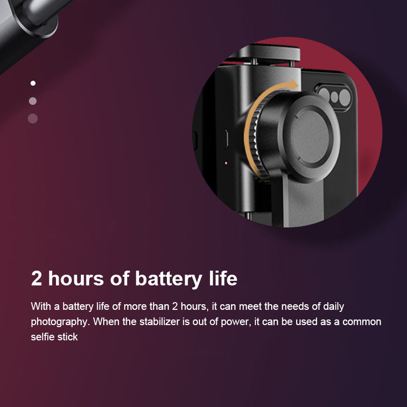 Cloud Shadow 4 WS-19017-1 Portable Bluetooth Remote Control Single Axis Phone Holder Stabilizer Extendable Tripod Live Streaming Selfie Stick