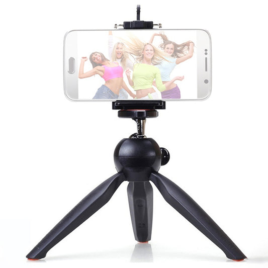 Uniqkart VCT-228 Mini Portable Tripod Mobile Phone Selfie Stand SLR Camera Tripod with Phone Holder for Photography