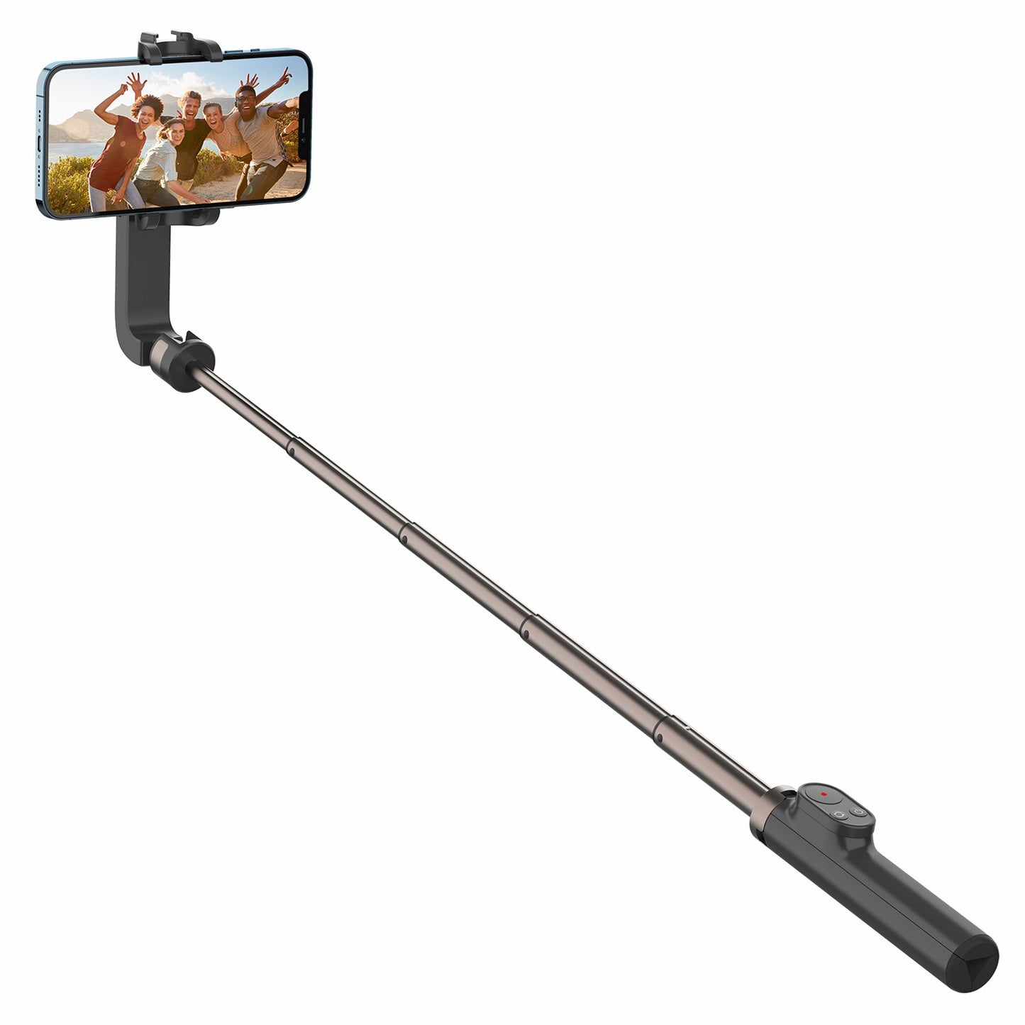 Uniqkart SELFIE STABLE3 KM16 Retractable Bluetooth Gimbal Tripod Portable Selfie Stick Tripod with Phone Clamp / Remote Control