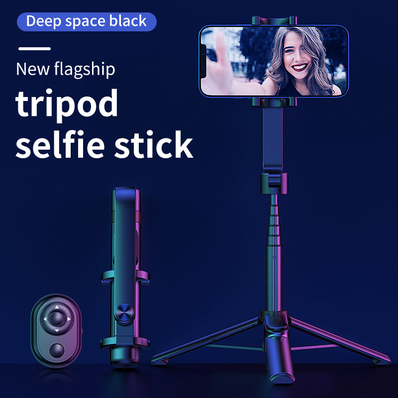 ZPG021 Mini Size Selfie Stick Multifunctional Phone Clip Tripod with 2 Bluetooth Remote Shutters