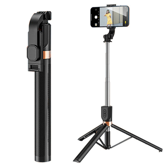 KH6s Selfie Stick Tripod with Remote LED Light Extendable 1.7m Selfie Stick Tripod for Youtube Makeup Photography Livestream