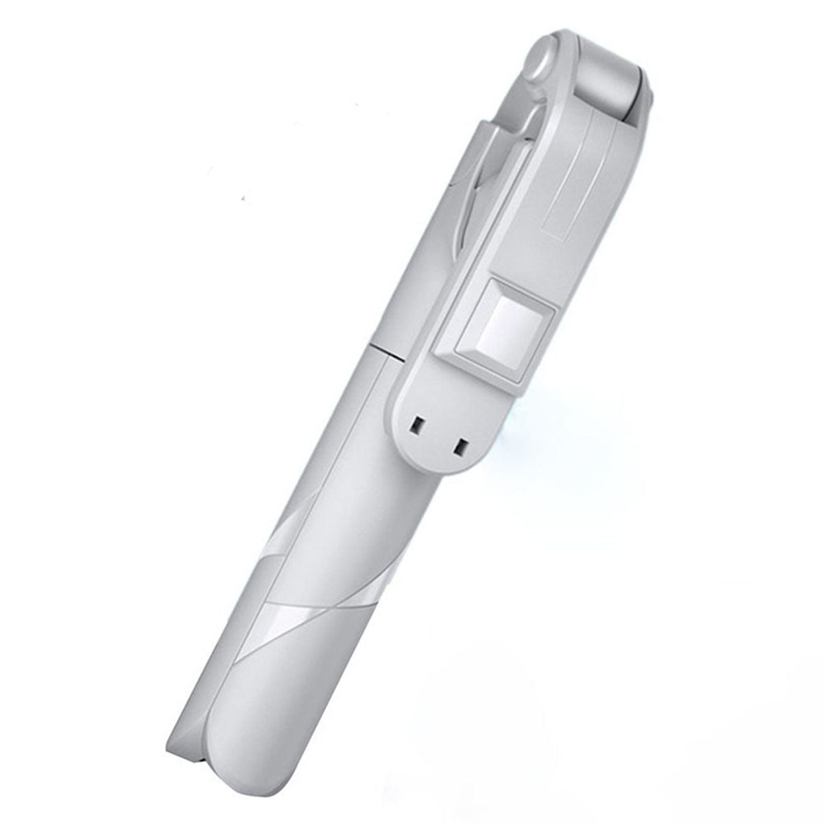 XT02P 100cm Extendable Selfie Stick Bluetooth Remote Control Foldable Tripod Stand - White