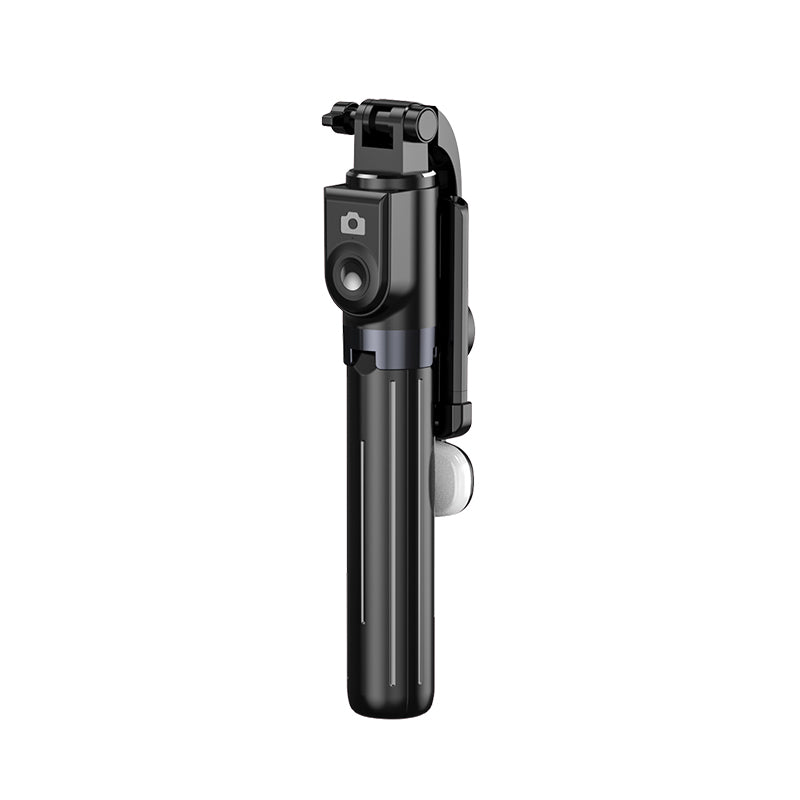 Z11S 103cm Portable Extendable Aluminum Pole Bluetooth Remote Control Phone Selfie Stick Photography Tripod with Fill Light - Black