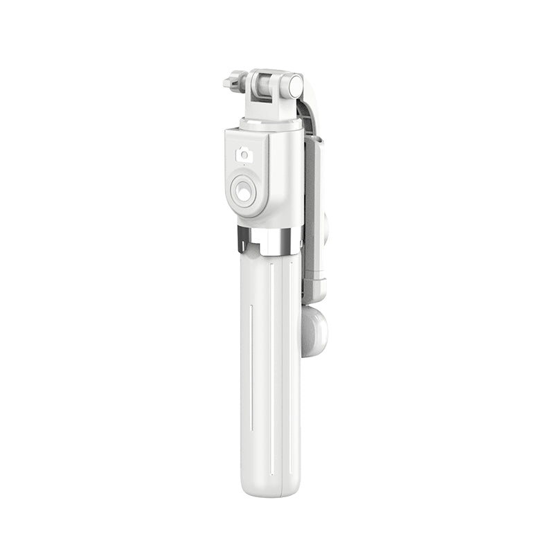 Z11S 103cm Portable Extendable Aluminum Pole Bluetooth Remote Control Phone Selfie Stick Photography Tripod with Fill Light - White