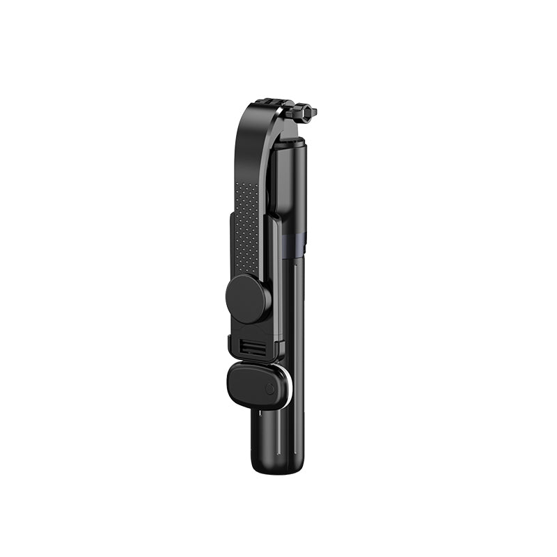 Z12S 105cm Mini Portable Extendable Bluetooth Remote Control Selfie Stick Phone Photography Tripod with Fill Light - Black