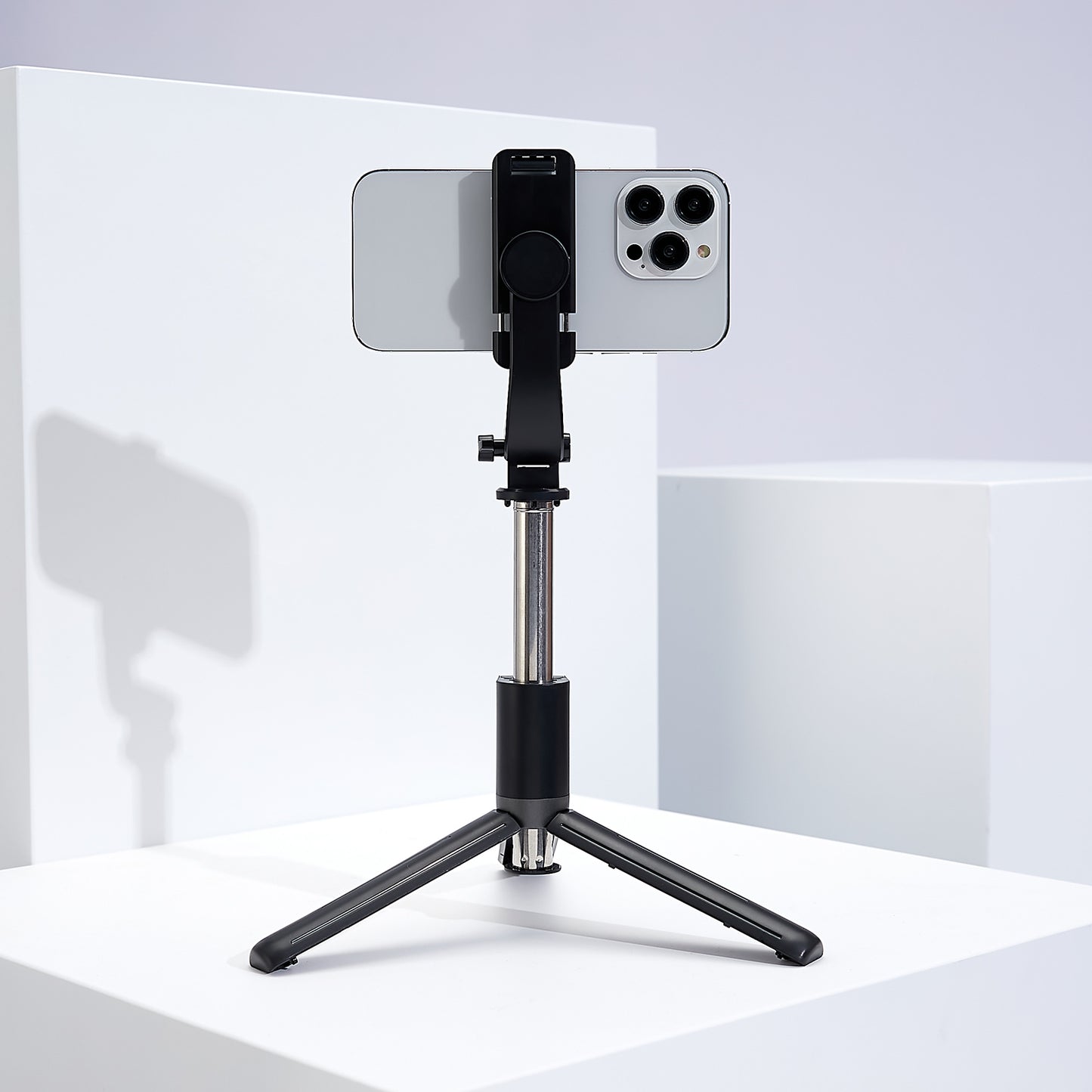 Z11 103cm Selfie Stick Tripod Telescopic Portable Phone Stand with Bluetooth Wireless Remote Control for Vlogging Live Streaming - Black