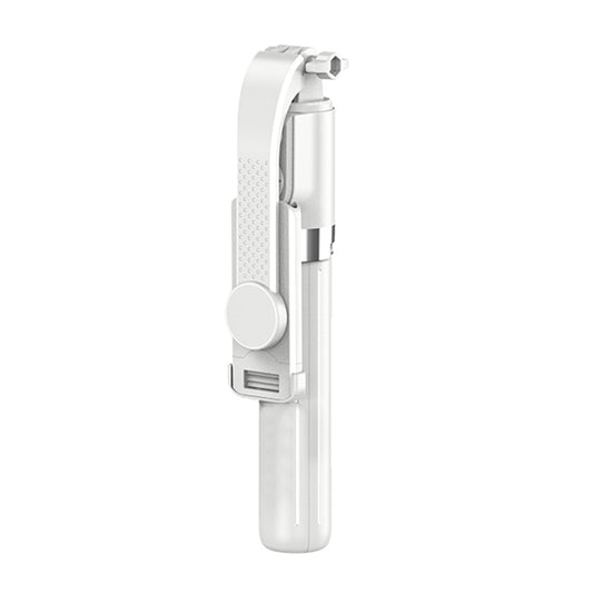 Z12 105cm Extendable Selfie Stick Phone Tripod with 7-Keys Rechargeable Remote Control, Portable Phone Stand - White