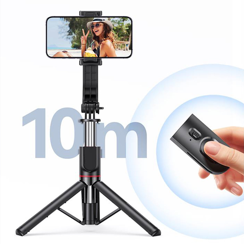 Uniqkart US-ZB256 Phone Holder Extendable Tripod Floor Stand Bluetooth Live Streaming Selfie Stick