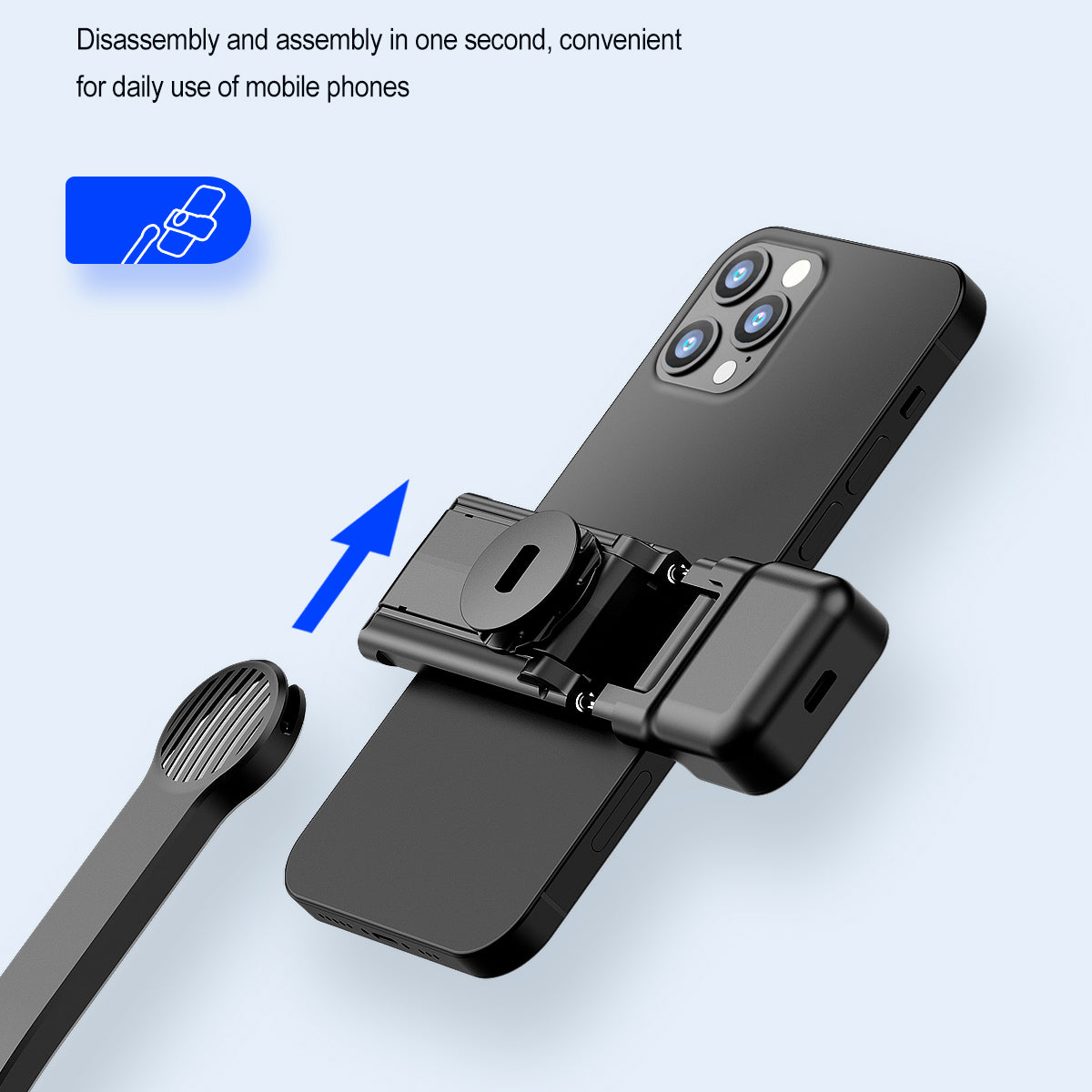 C01S Selfie Stick Telescopic Tripod Stand LED Fill Light Detachable Phone Clip Holder with Bluetooth Remote Control
