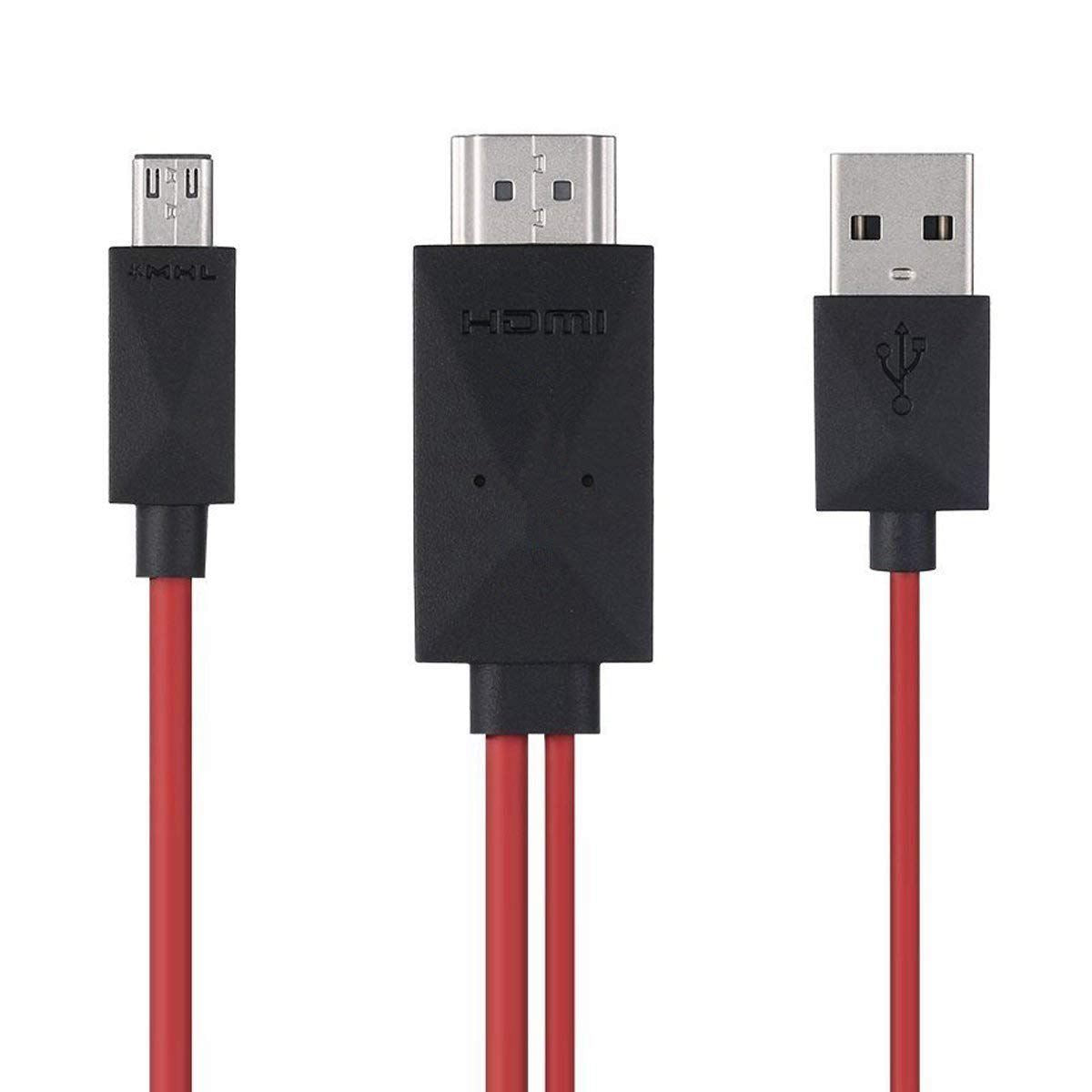 MHL 11pin to HDMI Adapter MHL Micro USB to HDMI HD TV Adapter Cable for Samsung Galaxy Android Smart Phones That with MHL Function