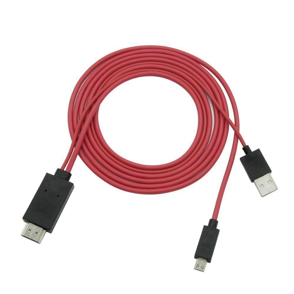 MHL 11pin to HDMI Adapter MHL Micro USB to HDMI HD TV Adapter Cable for Samsung Galaxy Android Smart Phones That with MHL Function