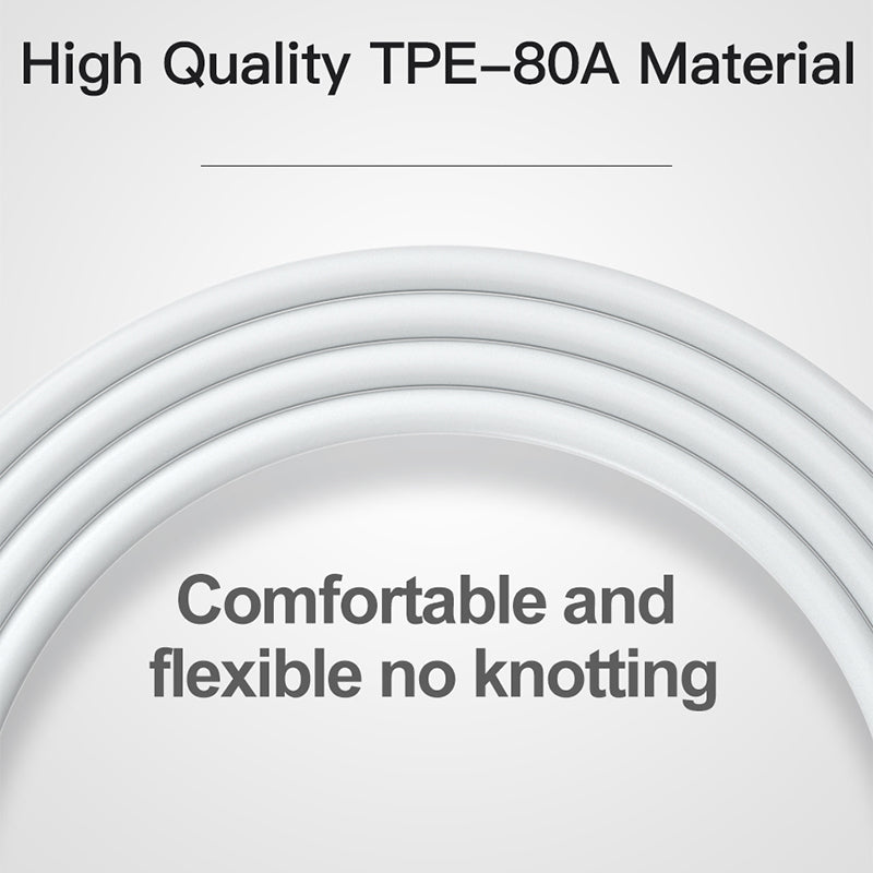 2m OD 3.0 USB to Lightning 8-pin Flexible Charging Cable Wear-resistant Cell Phone Data Cable for Apple Devices