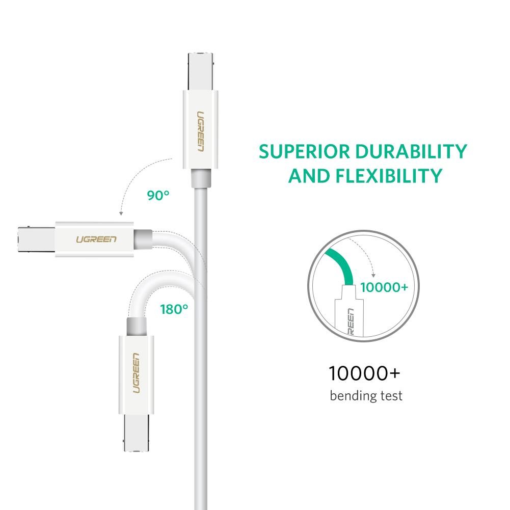 Uniqkart 1.5m for Epson/MacBook Pro/HP/Canon/Brother/Samsung Printer USB C to USB B 2.0 Printer Cable Printer Scanner Cord