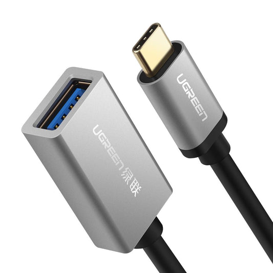 Uniqkart 0.1m Type-C Male to USB 3.0 Female OTG Adapter 5Gbps Data Transfer Cable