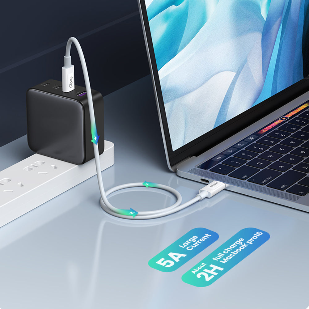 Uniqkart 0.8m For MacBook 2020 MateBook 13 PD 100W USB 4 Cable 8K/60Hz 40Gbps Super Speed Transfer Type C Charging Cable