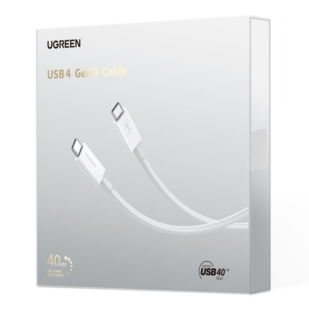 Uniqkart 0.8m For MacBook 2020 MateBook 13 PD 100W USB 4 Cable 8K/60Hz 40Gbps Super Speed Transfer Type C Charging Cable