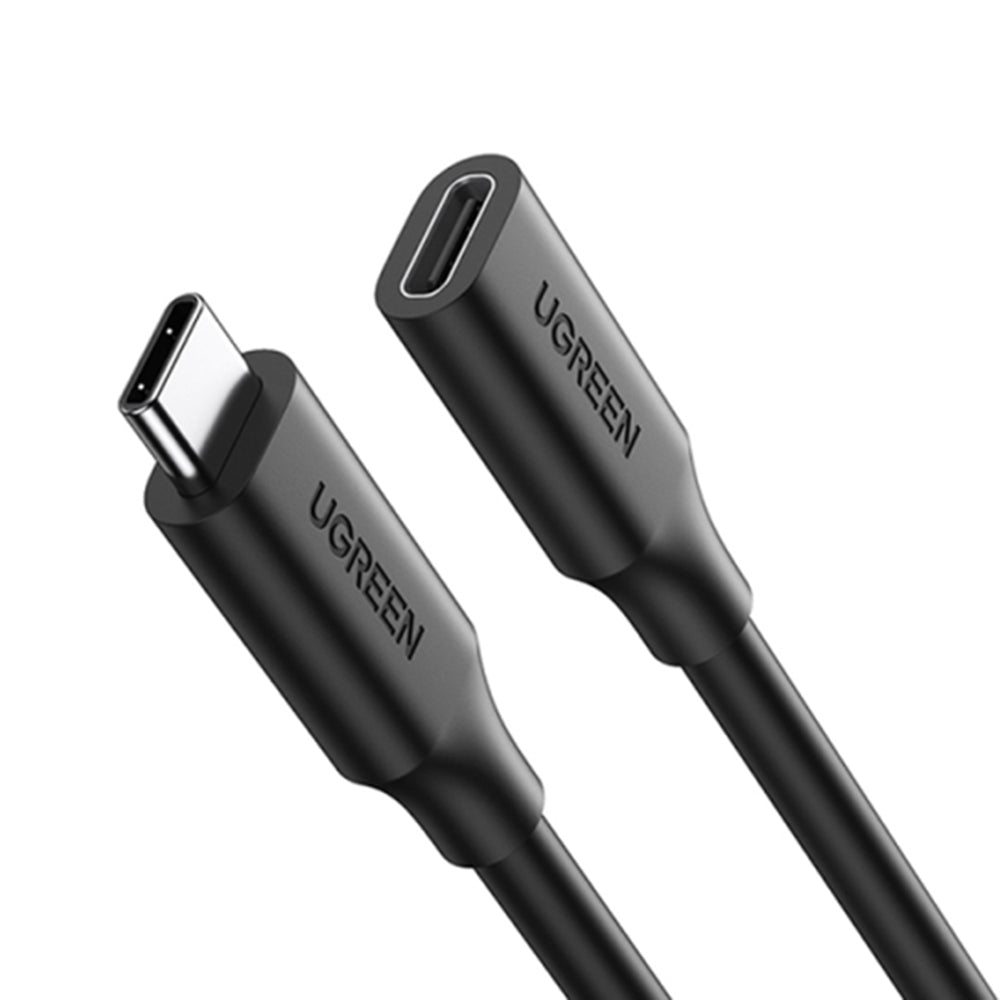 Uniqkart 10387 1m USB-C 3.1 Extension Cord PD 100W 4K 60Hz Gen 2 10Gbps Male to Female USB Extension Charging Sync Cable