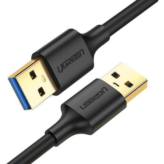Uniqkart 60524 0.5m USB 3.0 A Male to A Male Data Cable for Hard Drive, Laptop, DVD Player, TV, USB 3.0 Hub, Monitor, Camera, Set Up Box