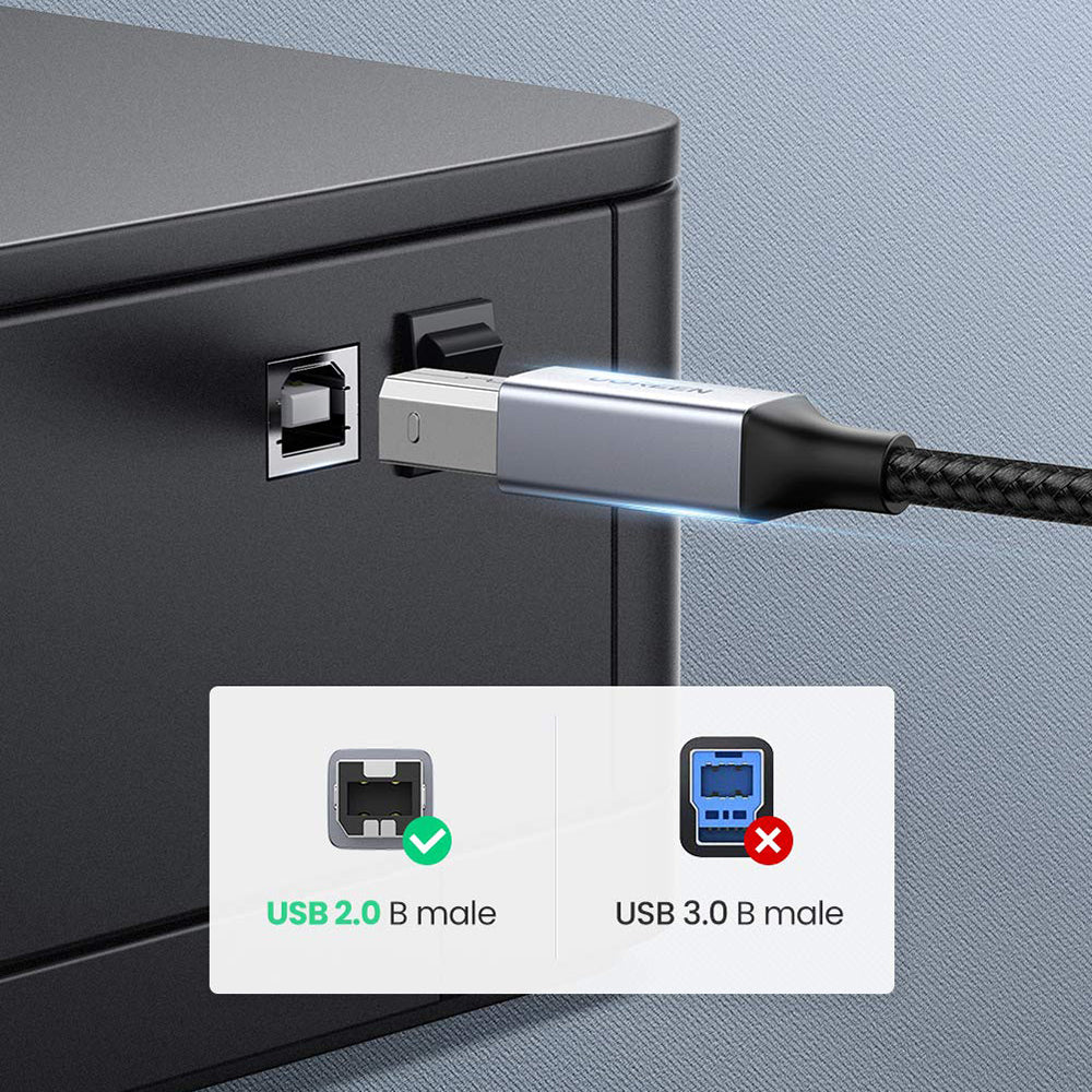Uniqkart 3m For MacBook Pro Epson HP Canon Samsung USB C to USB B 2.0 Printer Cable