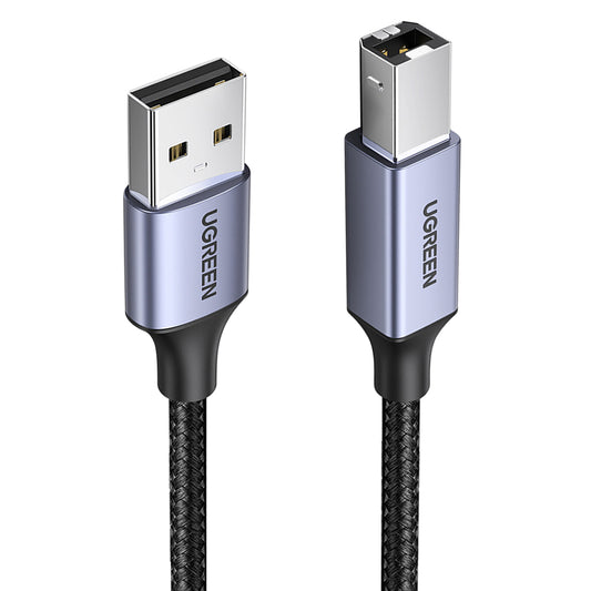 Uniqkart 1m 480Mbps High Speed USB A to USB B Cable for HP Epson Canon Brother Printer Male to Male Cord