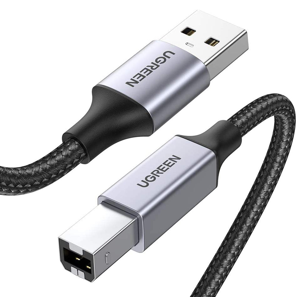 Uniqkart 2m USB A to USB B Cable for HP Epson Canon Brother Printer Male to Male Gold Plated Plug Cord