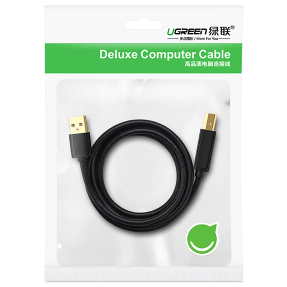 Uniqkart 5m Type B Male to A Male Gold Plated Connector USB 2.0 Printer Cable for HP Canon Epson